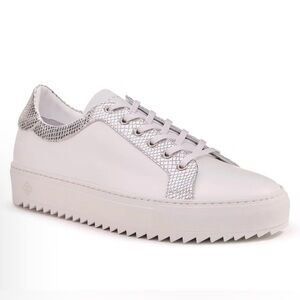 Tiannia Barnes Men’s Billy Leather Low-Top Alabaster White Sneaker